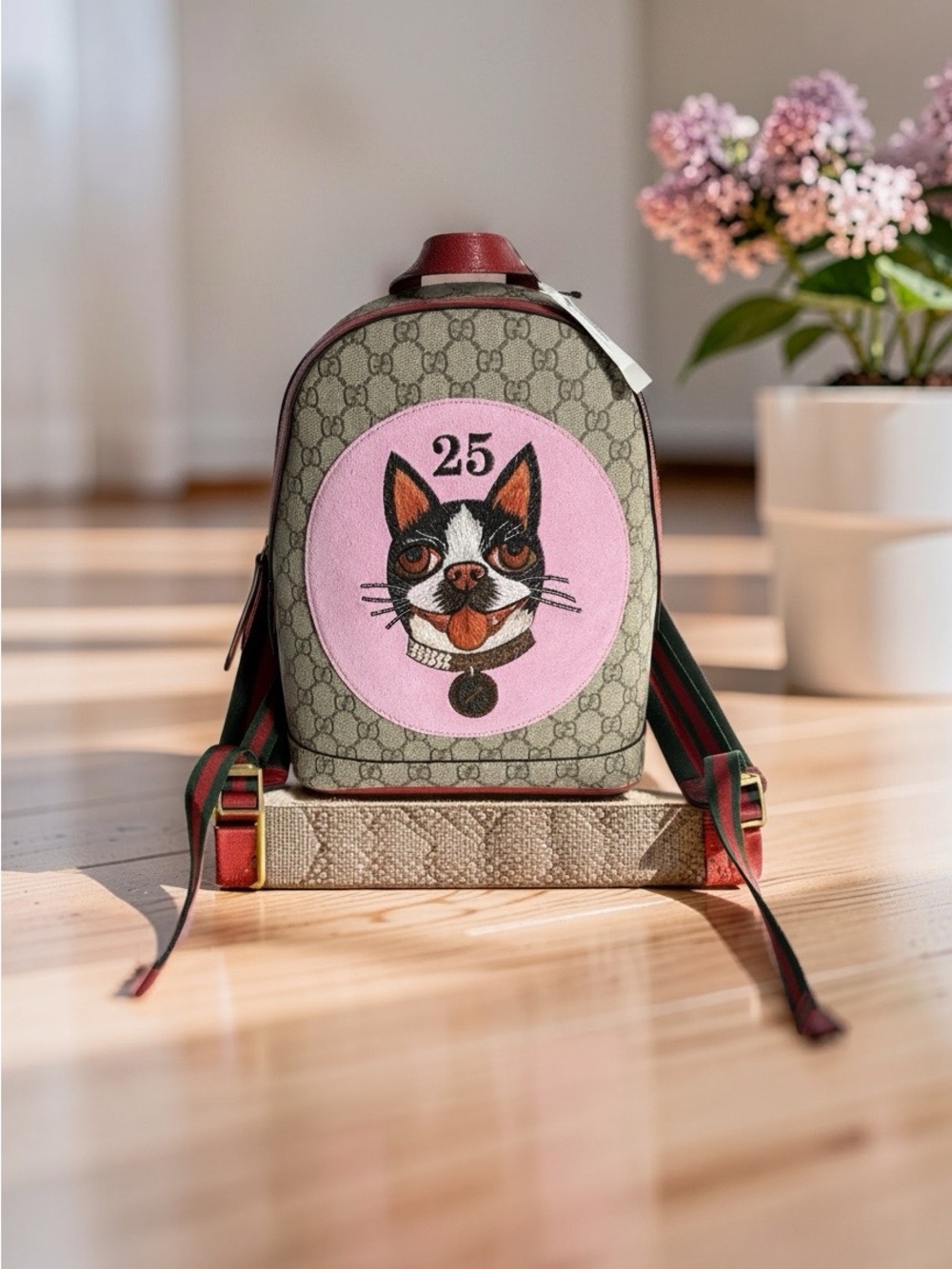 ✨ Gucci Bosco GG Supreme Dog Backpack • NWT